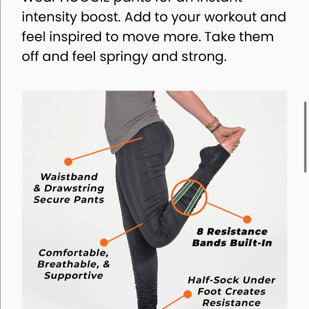 AGOGIE +20 LARGE Wearable resistance leggings